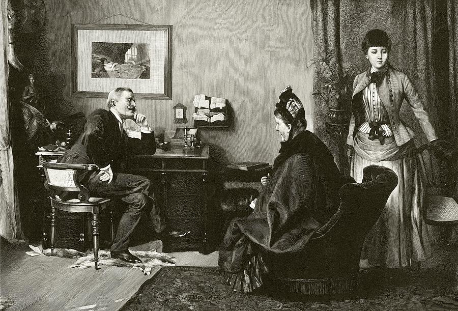 Doctor Consultation Photograph by National Library Of Medicine