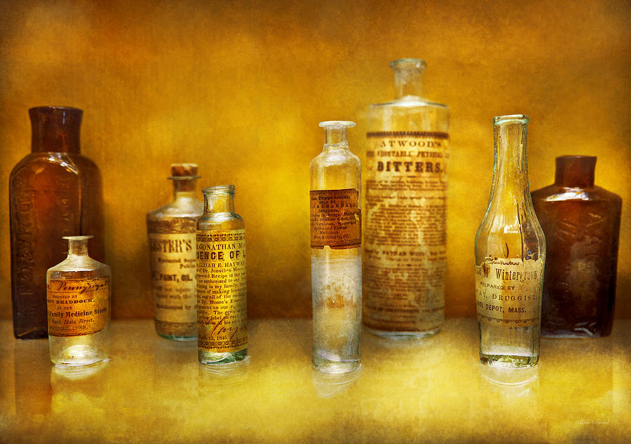 Bottle Photograph - Doctor - Oil Essences by Mike Savad