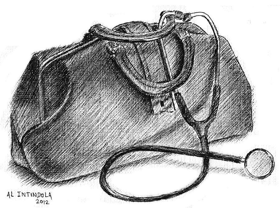 Doctors bag Drawing by Al Intindola