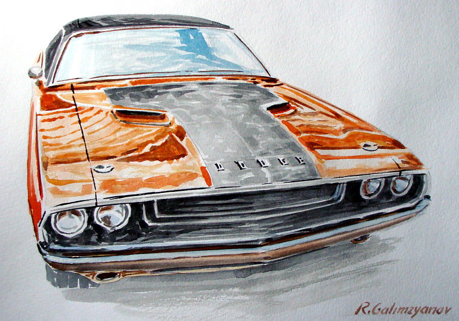 Dodge challenger art