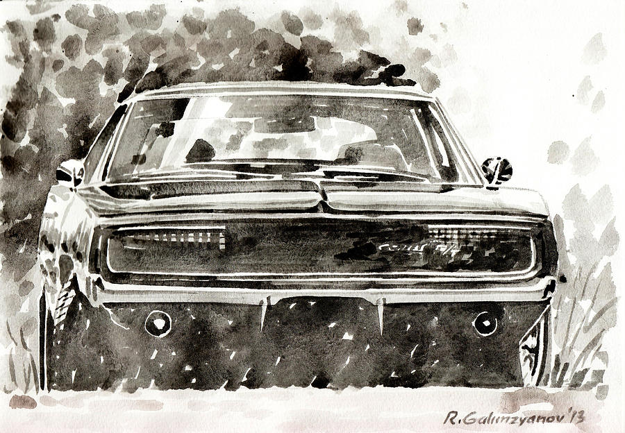 Dodge Painting - Dodge Charger by Rimzil Galimzyanov