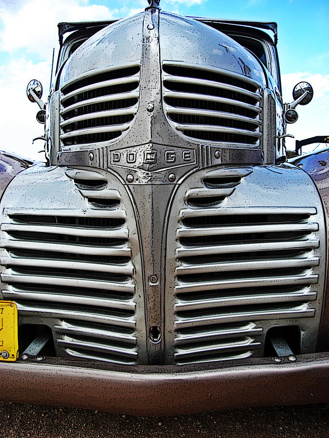 Dodge Face - Graphic Photograph by Tom DiFrancesca - Fine Art America