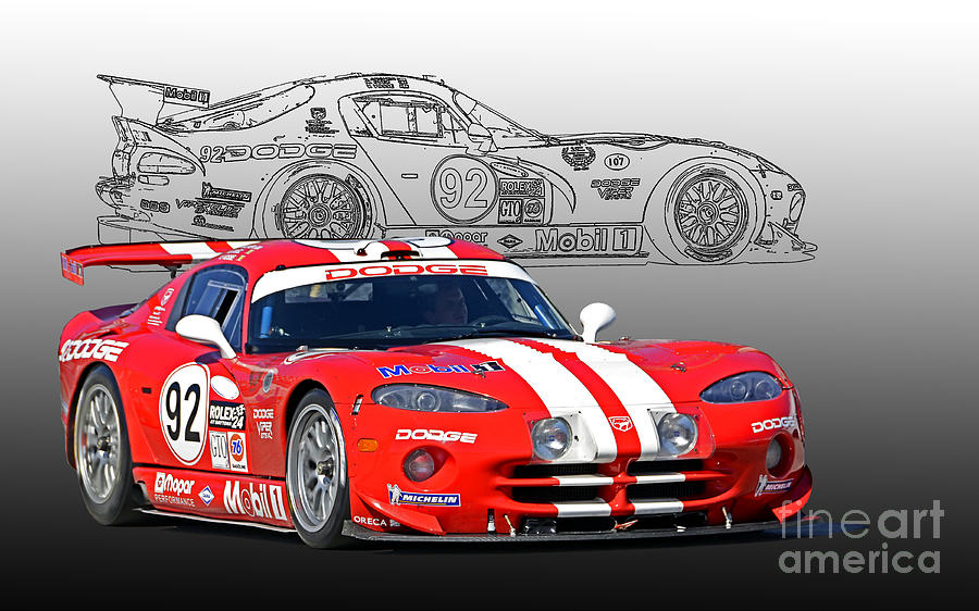 Dodge GTS-R Viper Photograph by Tad Gage - Pixels