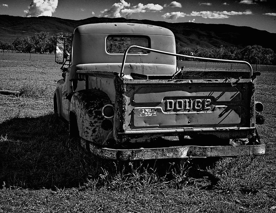 Dodge in Black and White Photograph by Charles Muhle