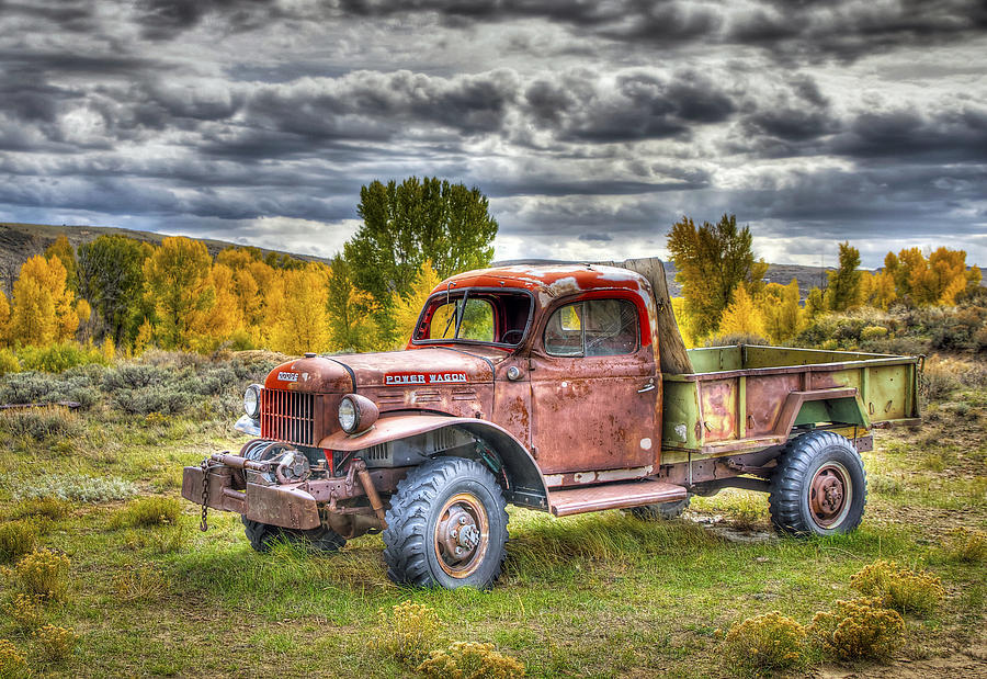Fall Photograph - Dodge Power Wagon by Peak Photography by Clint Easley