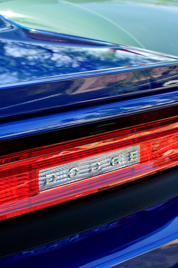 Dodge RT Taillight Emblem Photograph by Jill Reger