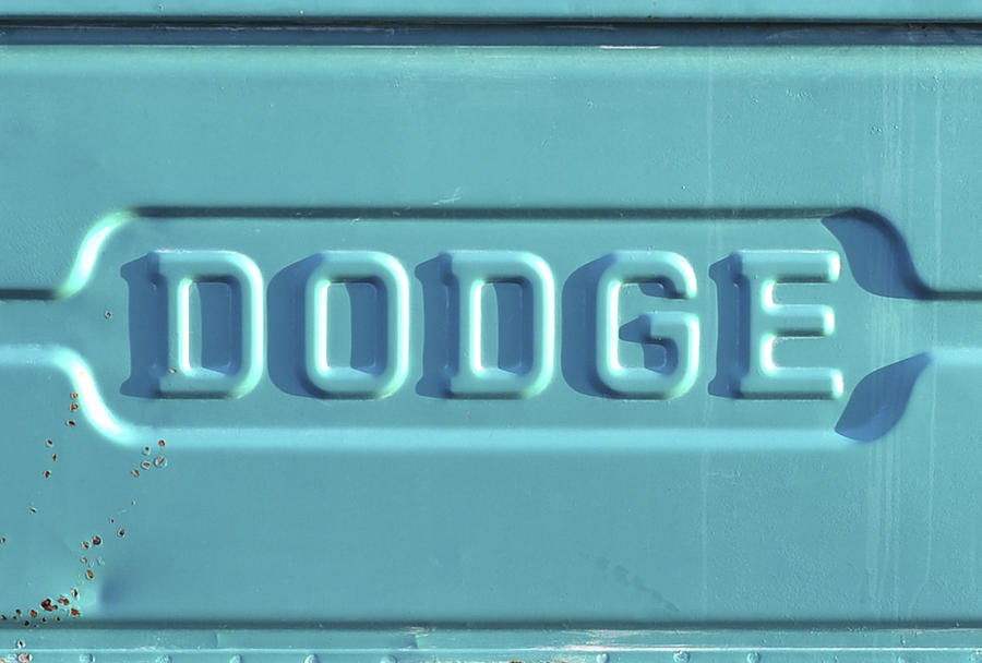Transportation Photograph - Dodge Truck Tailgate by Terry DeLuco