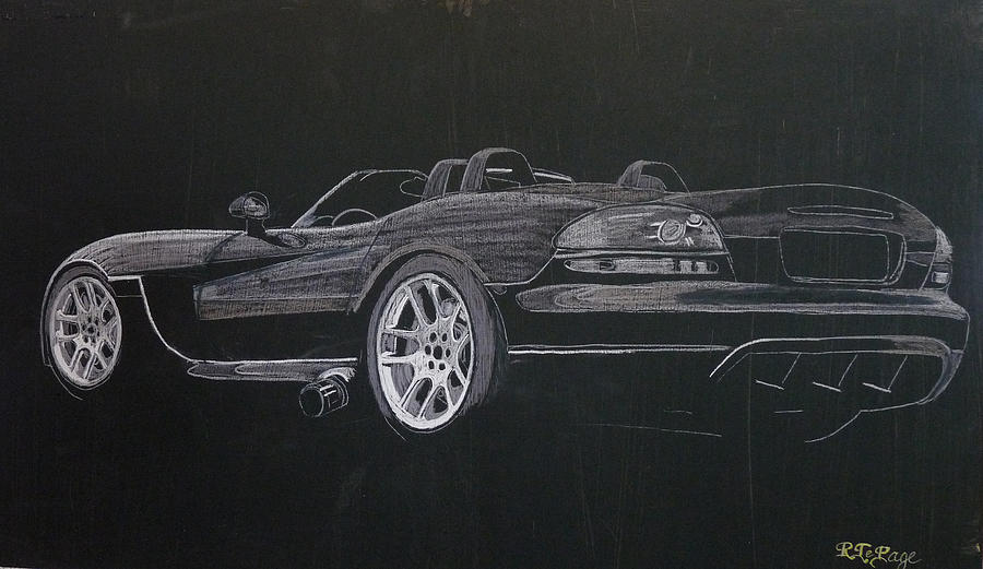 Dodge Viper Convertible Painting by Richard Le Page