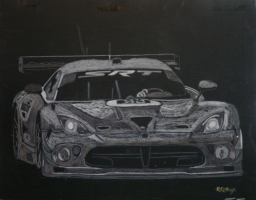 SRT Dodge Viper GTS-R Painting by Richard Le Page