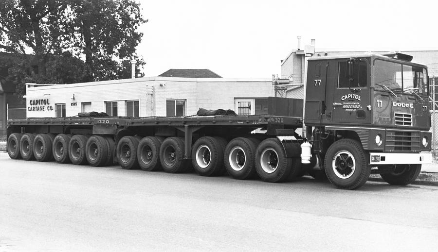 Detroit Photograph - Dodges Biggest Truck by Underwood Archives