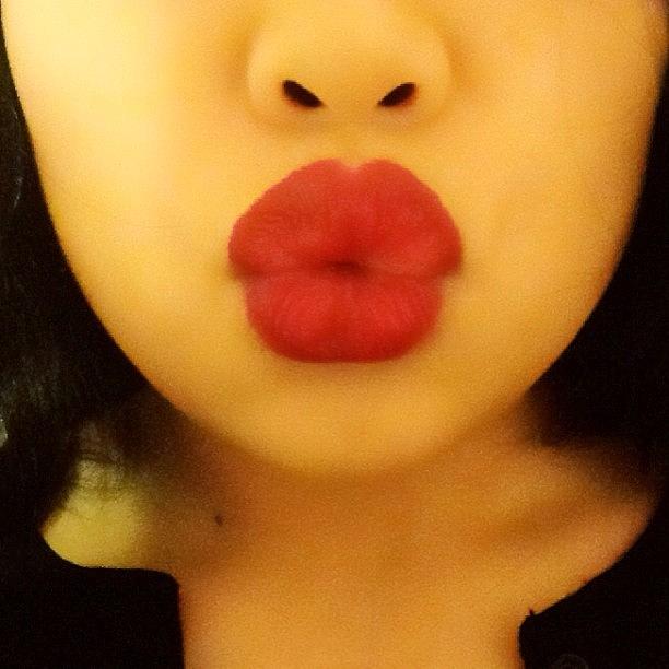 Lips Photograph - Doesnt It Look Like A Poppy Lol by Liana Huynh