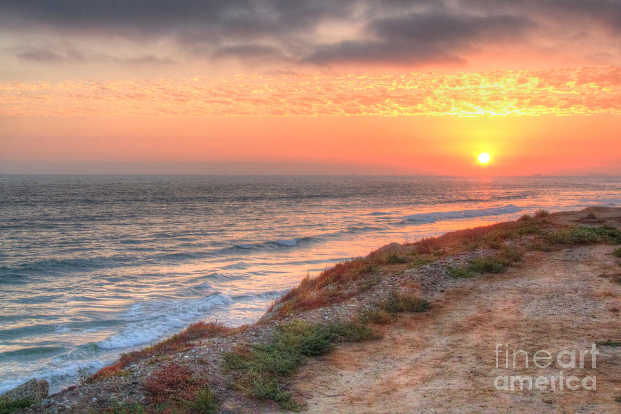 Dog Beach Sunset 2 Photograph by Deborah Smolinske