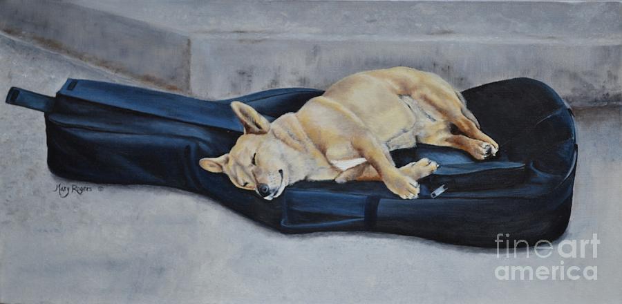 Dog Day Afternoon Painting by Mary Rogers