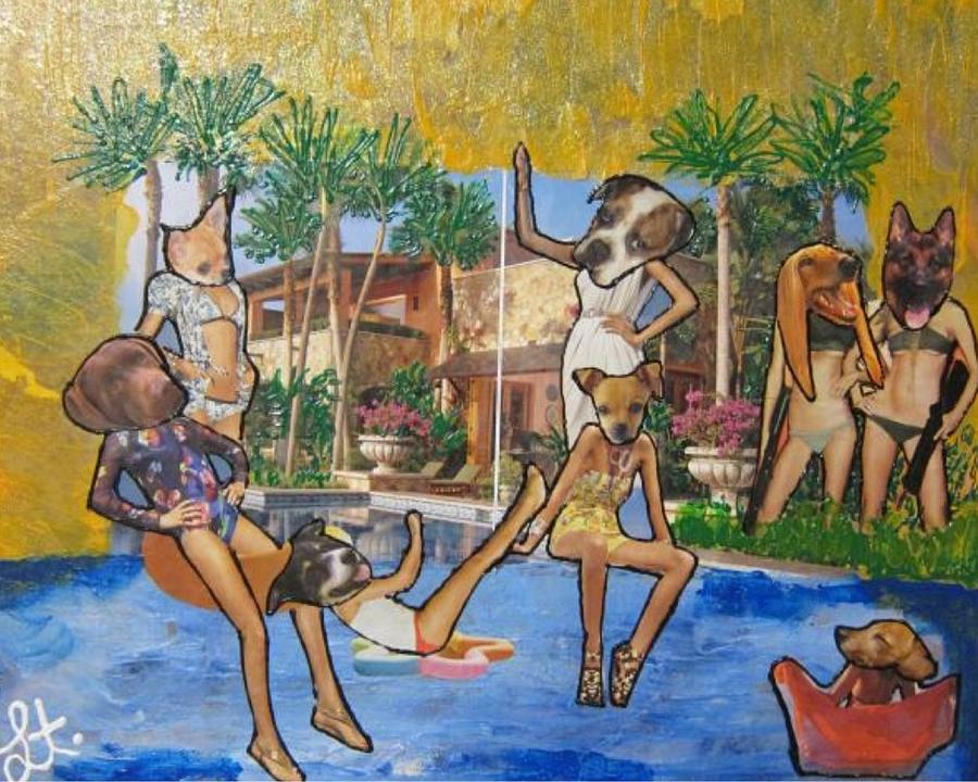 Dog Days of Summer Painting by Lisa Piper