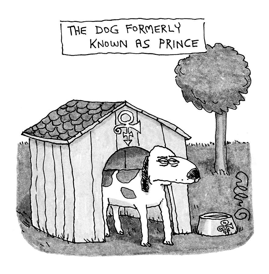 Dog Formerly Known As Prince Drawing by J.C.  Duffy