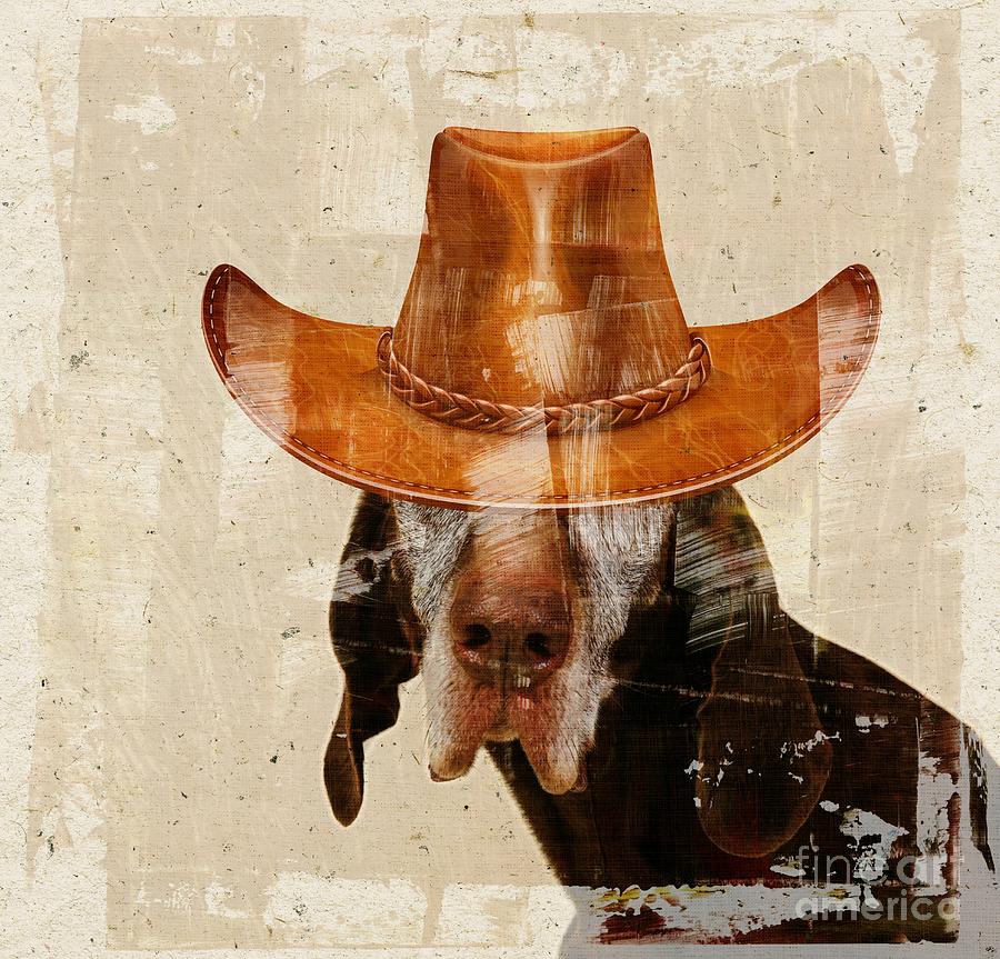 Dog Digital Art - Dog Personalities 01 Cow-Boy by Variance Collections