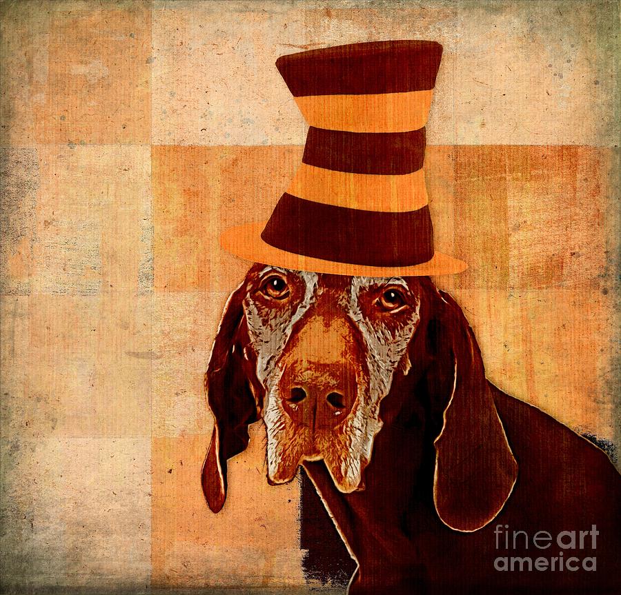 Dog Personalities 11 Cat in the Hat Digital Art by Variance Collections