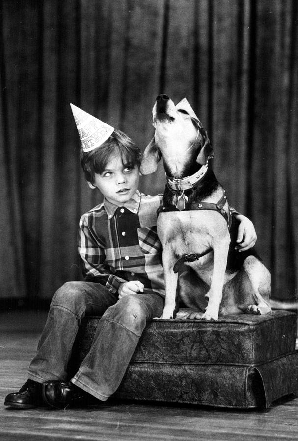 Vintage Photograph - Dog sings happy birthday by Retro Images Archive