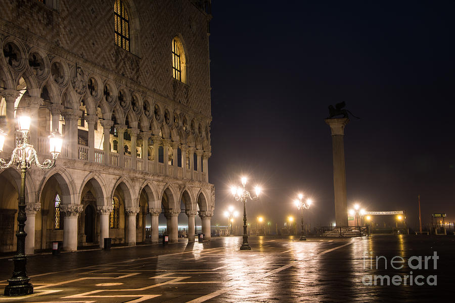Architecture Photograph - Doges Palace at dawn by Joshua Tann