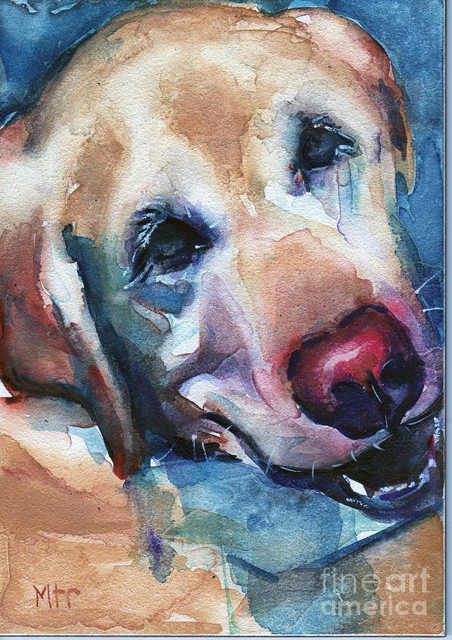 Doggie Breath Painting by Maria Reichert