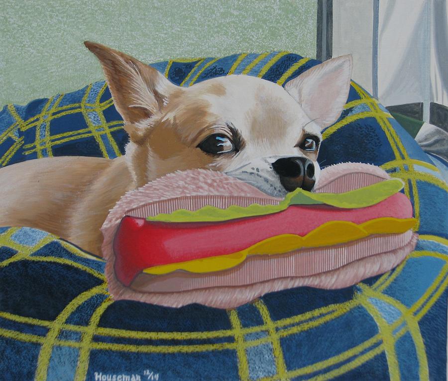 Animal Painting - Doggie by John Houseman