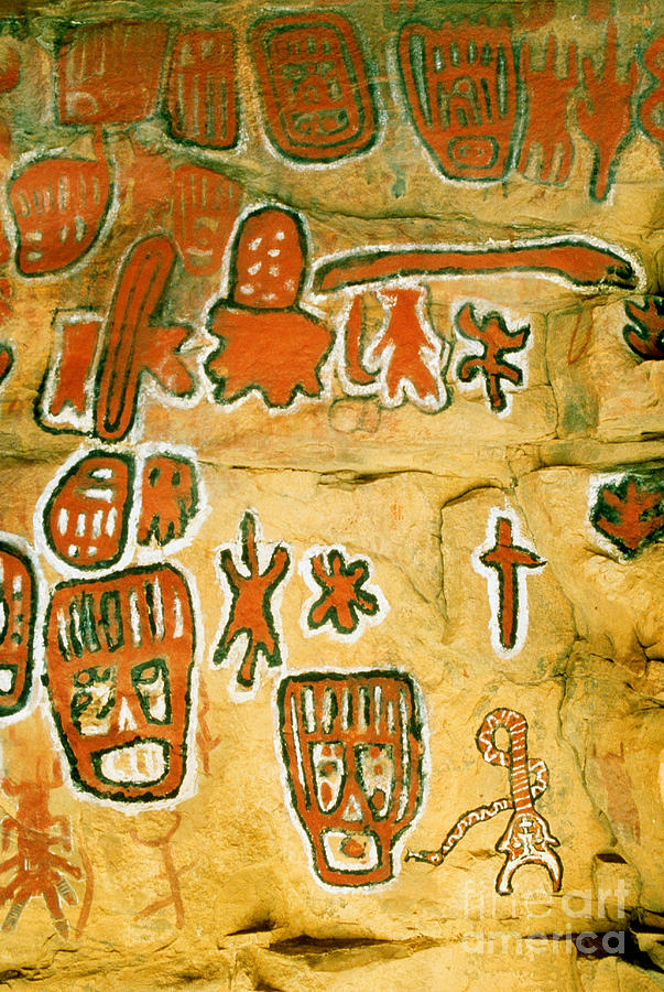 Dogon Cave Painting Photograph by Explorer