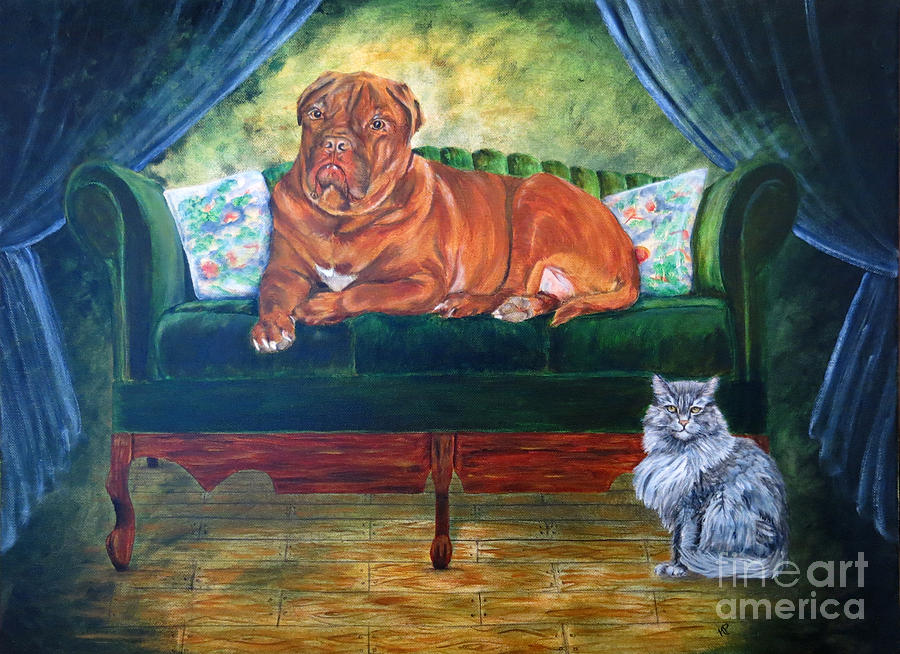 Dogs Rule Painting by Karen Peterson