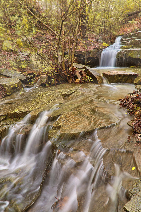 Waterfall Photograph - Dogtown Falls - Arkansas - Emerald Park - North Little Rock by Jason Politte
