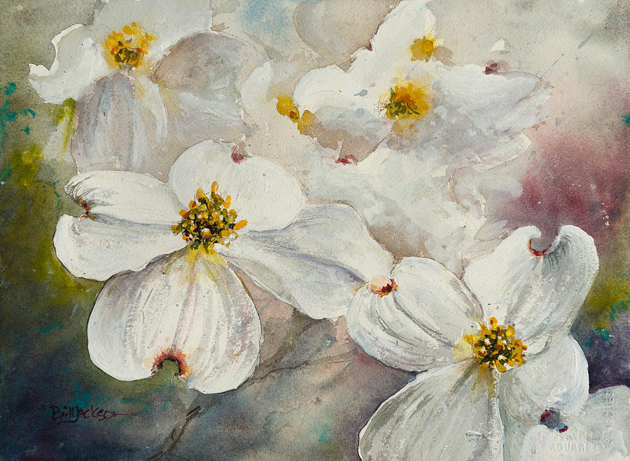 Easter Painting - Dogwood 6 by Bill Jackson