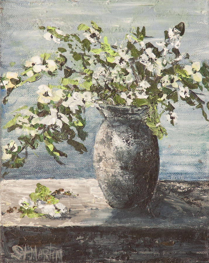 Dogwood Blossoms Painting - Dogwood Stems by Annie St Martin Dogwood Blossoms Painting - Dogwood Stems by Annie St Martin