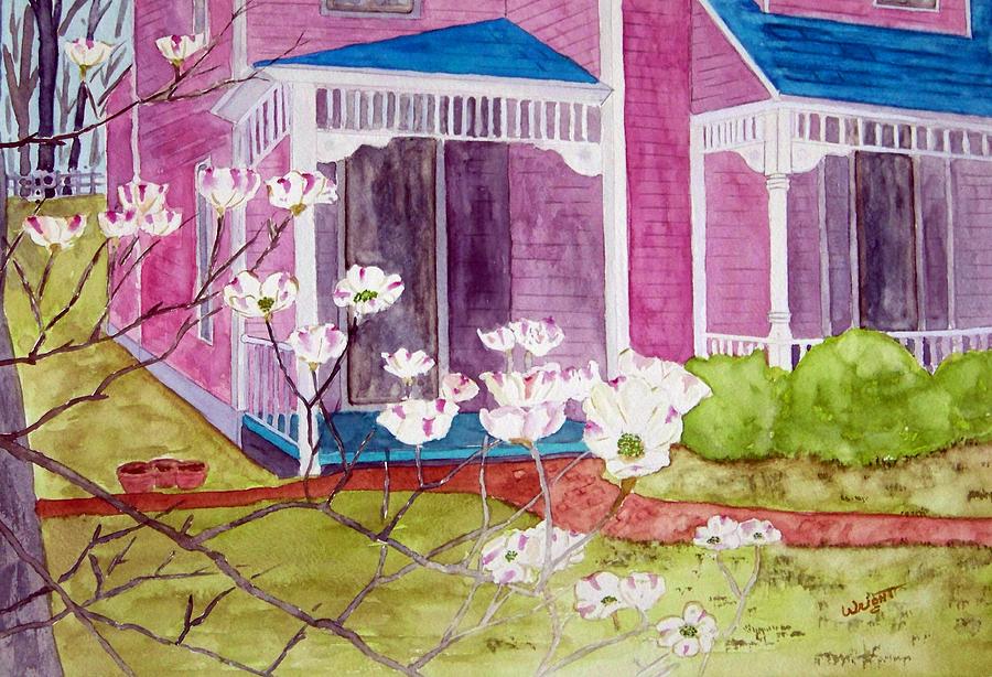 Architecture Painting - Dogwood Winter SOLD by Larry Wright