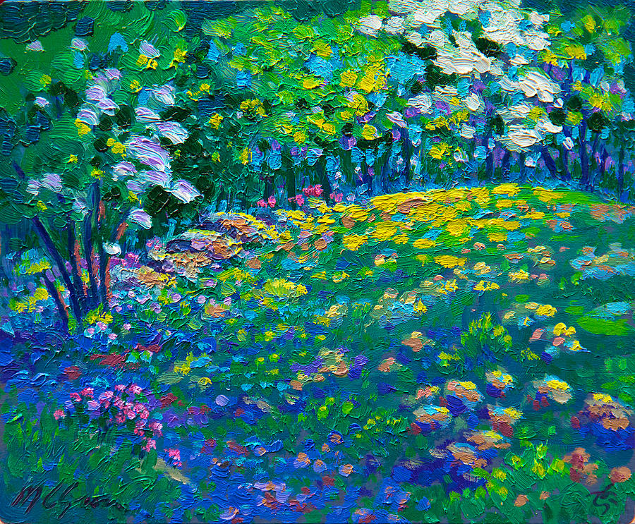 Dogwoods Day Painting by Michael Gross