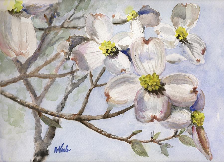 Dogwoods in Carolina Painting by Bev Veals