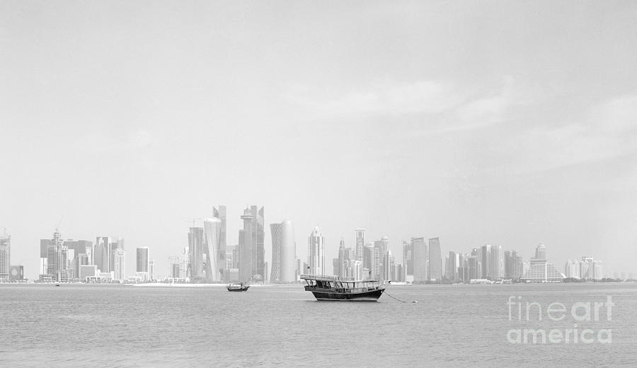Doha bay February 2013 Photograph by Paul Cowan