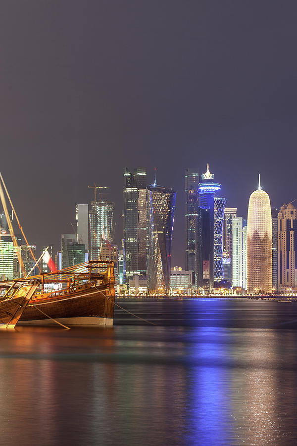 Doha Skyline Photograph by Shahin Olakara Photography