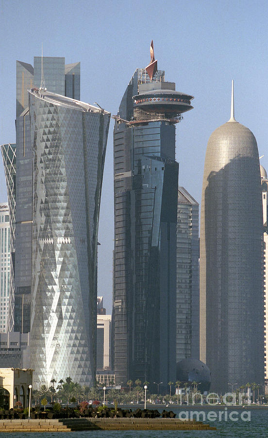 Doha Towers Photograph by Paul Cowan