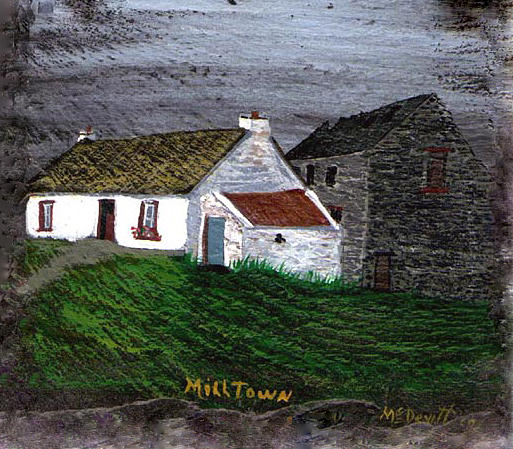 Doherty Cottage and Mill Painting by Barbara McDevitt