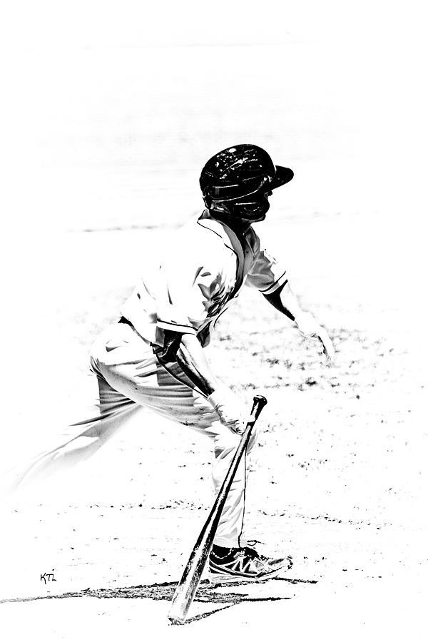 Baseball Photograph - Doing It by Karol Livote