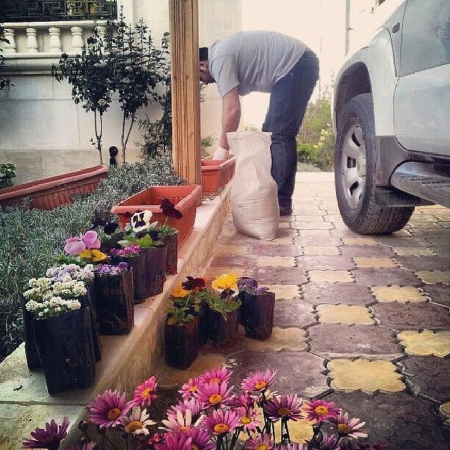 Flower Photograph - Doing The Flowers !-\ #amman #jordan by Abdelrahman Alawwad