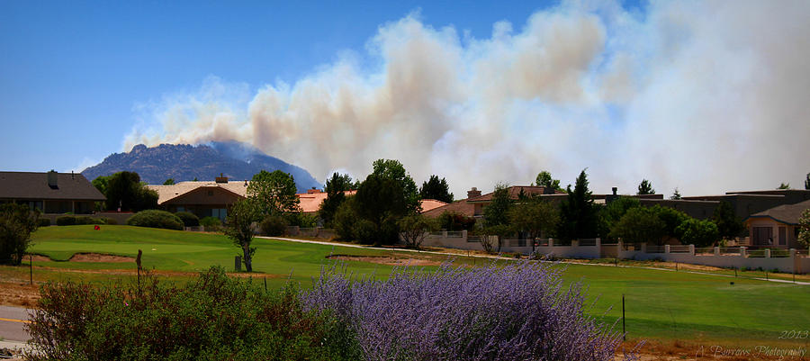 Dolce Fire Over the Fairway Photograph by Aaron Burrows