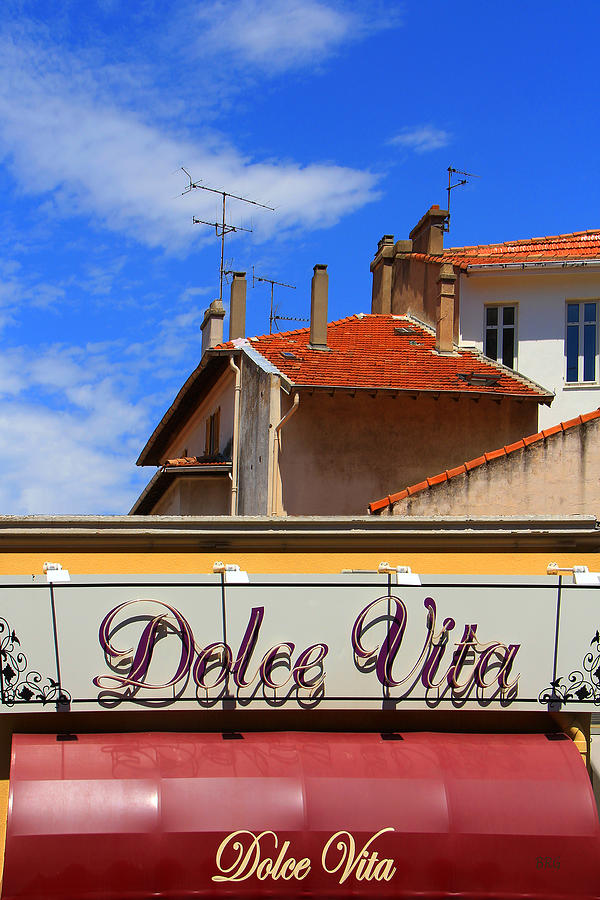 Dolce Vita Cafe In Saint-Raphael France Photograph by Ben and Raisa Gertsberg