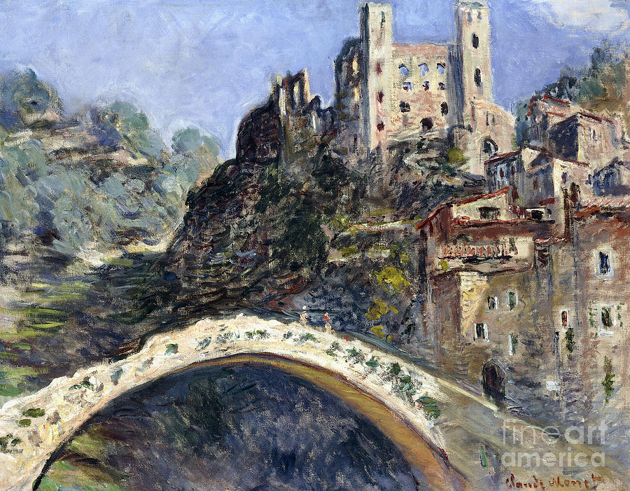 Dolceacqua, 1884 by Monet Painting by Claude Monet
