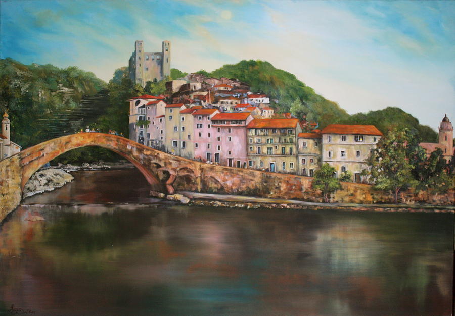 Dolceacqua italy Painting by Jean Walker