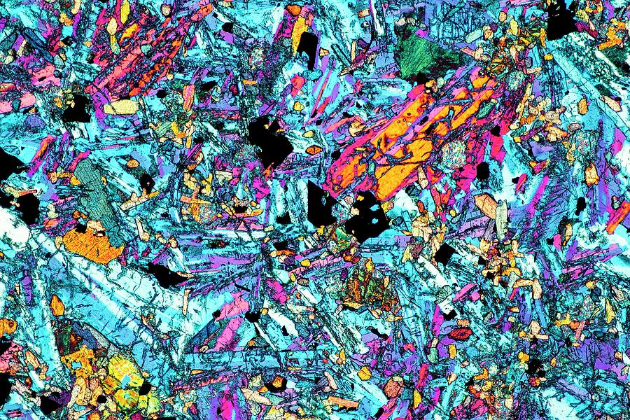 Dolerite Rock Crystals Photograph by Alfred Pasieka/science Photo Library