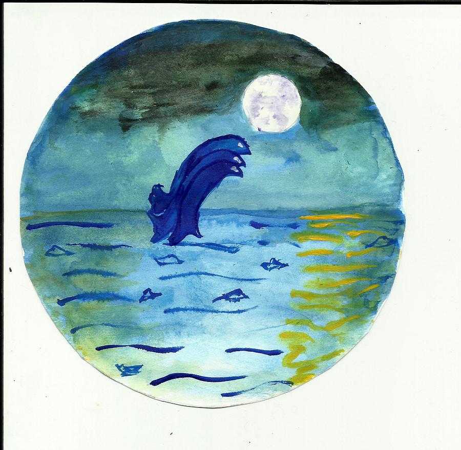 Dolfins Painting by Sara Swathi
