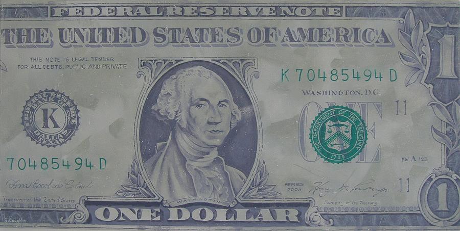 Dollar bill Painting by Steven Coughlin - Fine Art America