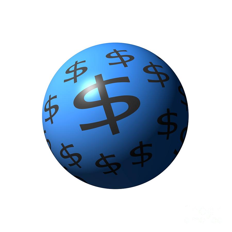 Dollar Sphere Digital Art