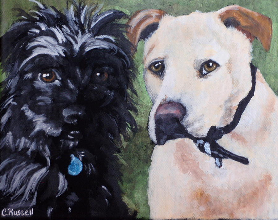 Dolley and Romeo Painting by Carol Russell