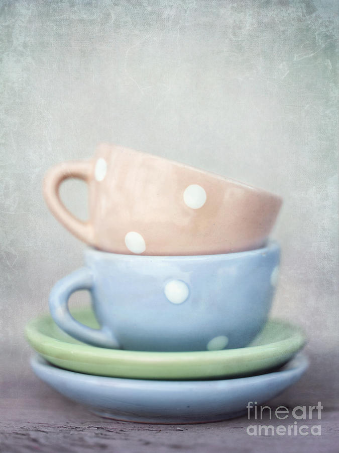 Cup Photograph - Dolls China by Priska Wettstein