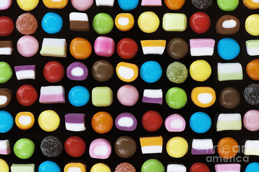Pattern Photograph - Dolly Mixtures by Tim Gainey